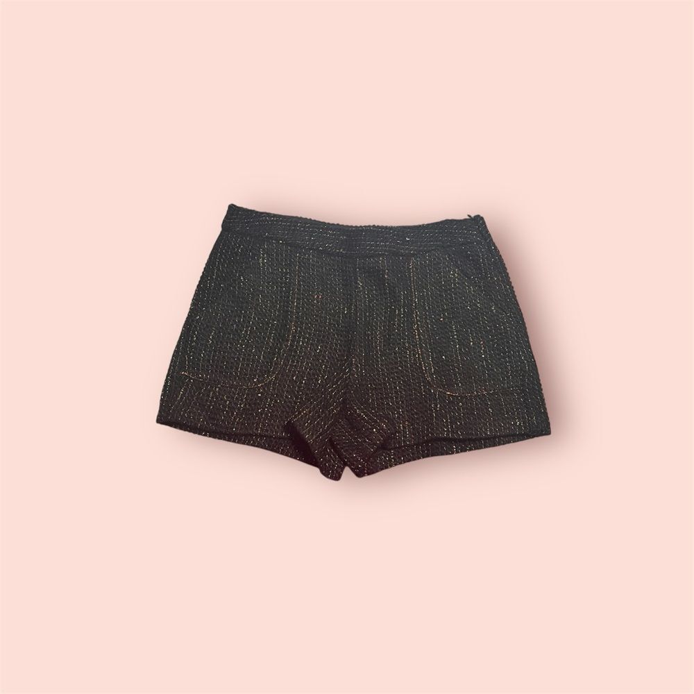 NET Zara Girl Black Tweed Shorts Sz 9/10